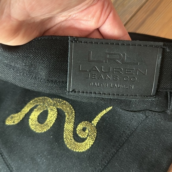 Ralph Lauren Jeans snake black size 8P - Picture 6 of 8